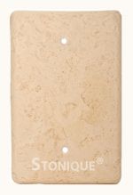 Stonique® Blank Switch Plate Cover in Mocha